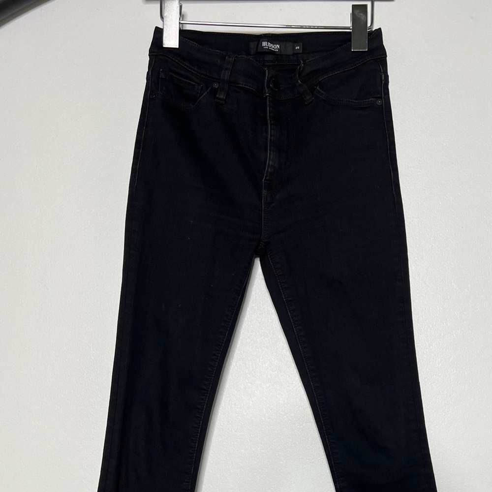Hudson Black Barbara Super Skinny Jeans Size 25